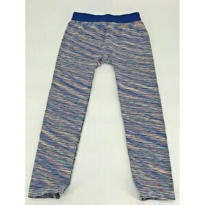 Faded Glory Girls Leggings Colorful Striped Stretch Skinny Leg Sz M 7-8
